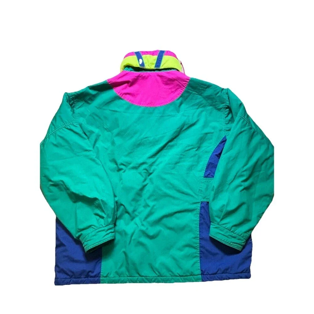 VTG 90s Sun Ice Blue Ski Jacket Pullover extreme retro medium Large 42 rare
